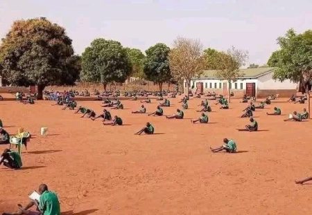 Viral Image of Students Allegedly Sitting PLE in Buyende Proven False