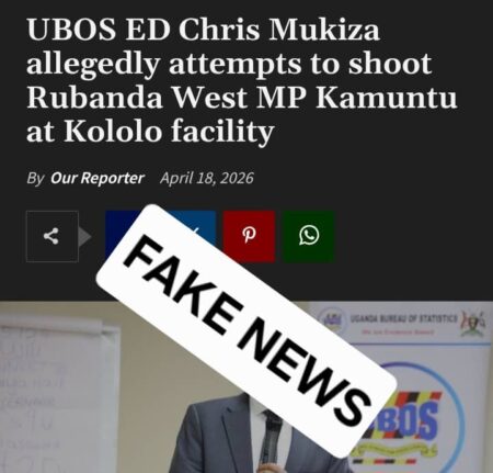 Unverified Claims Debunked! No Incident Involving Dr. Chris Mukiza Attempted Shooting Of MP Moses Kamuntu