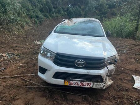 Kisoro District Boss Injured as Government Vehicle Overturns Multiple Times in Rubanda Crash